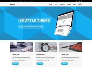 Shuttle Blogging business design WordPress Theme
