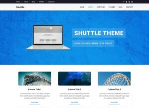 Shuttle Zone business design WordPress Theme