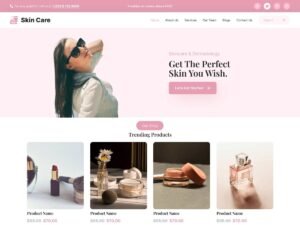 Skin Care Solutions beauty businesses WordPress Theme