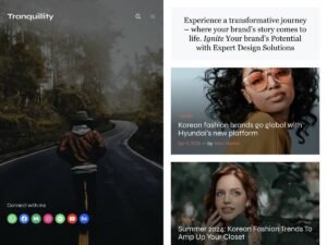 Tranquillity fse needs WordPress Theme