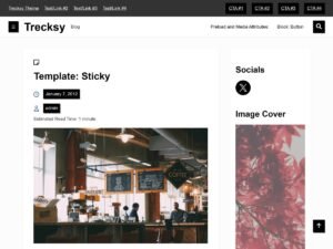 Trecksy layout widget WordPress Theme