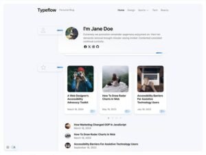 Typeflow options design WordPress Theme