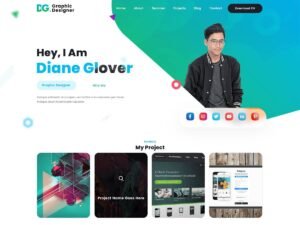 Unique Graphic Designer options professionals WordPress Theme