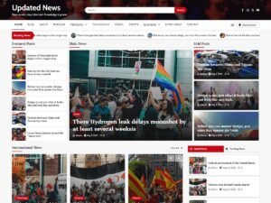 Updated News magazine website WordPress Theme