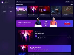 VW Audio Podcast episodes content WordPress Theme