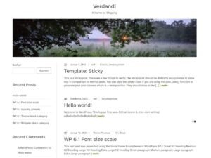 Verdandi  WordPress Theme