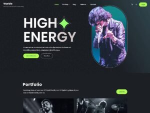 Warble header block WordPress Theme