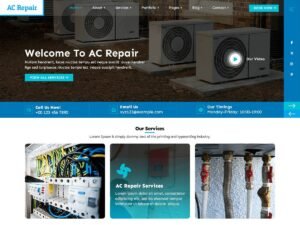 AC Repairing Services repair businesses WordPress Theme
