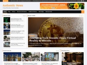 Authentic News magazines child WordPress Theme