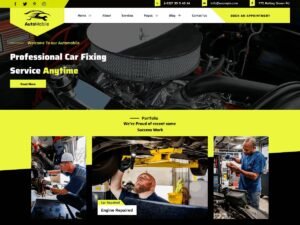 Automobile Repair Blocks website businesses WordPress Theme