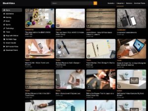 BlackVideo video content WordPress Theme
