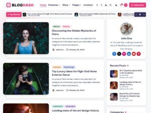 BlogHash pick bloggers WordPress Theme