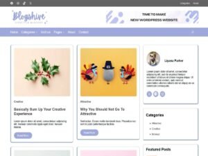 Bloghive fse code WordPress Theme