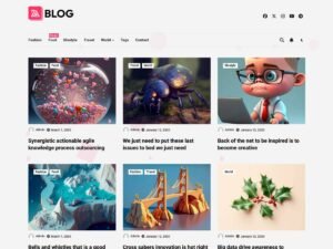 Blogza news magazine WordPress Theme
