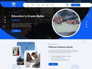 Business School businesses tech WordPress Theme