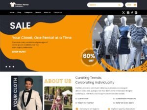 Clothes Rental Services clothing shop WordPress Theme