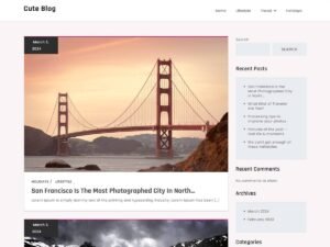 Cute Blog food delivery WordPress Theme