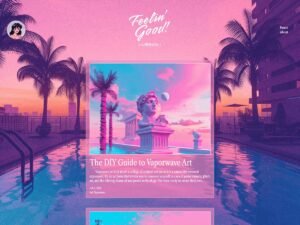 Feelin’Good blog vaporwave WordPress Theme