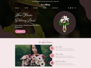 Flower Delivery Shop design services WordPress Theme