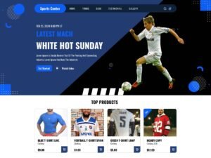 Football Coach Club clubs player WordPress Theme