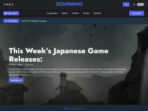 Gaming News game daily WordPress Theme