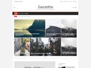 Gazzetta articles news WordPress Theme