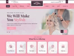 Hair Spa Salon beauty wellness WordPress Theme