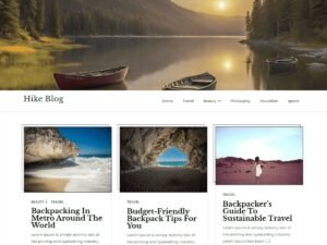 Hike Blog food delivery WordPress Theme
