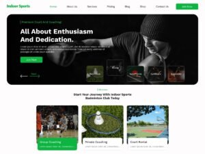 Indoor Sports Zone activities enthusiasts WordPress Theme