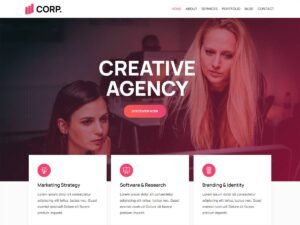 Kortez Corporate websites agency WordPress Theme