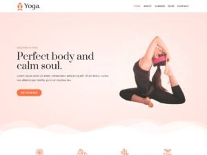 Kortez Yoga fitness websites WordPress Theme