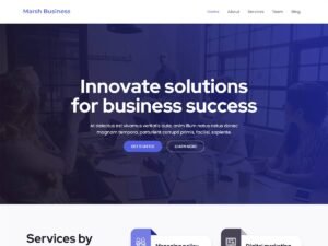 Marsh Business elementor options WordPress Theme