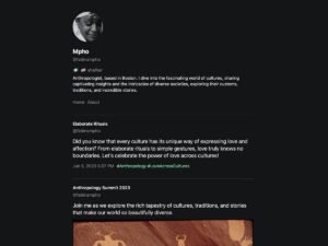 Mpho author column WordPress Theme