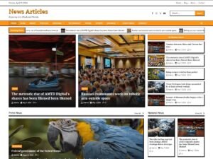 News Articles codes magazine WordPress Theme