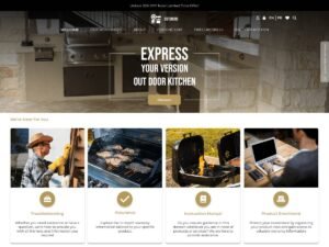 Outdoor Kitchen users cooking WordPress Theme