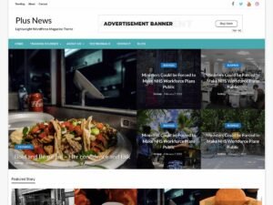 Plus News magazines blogs WordPress Theme
