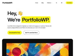 Portfolio WP block artists WordPress Theme