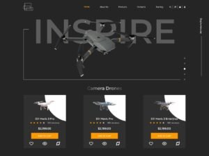 RC Drone users technology WordPress Theme