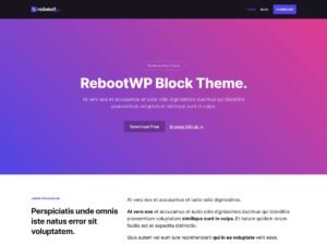 RebootWP amp design WordPress Theme