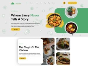 Restaurant Culinary design dishes WordPress Theme