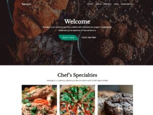 Savora menu dining WordPress Theme