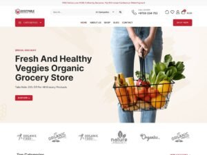 Shoppable Grocery Store ecommerce sites WordPress Theme