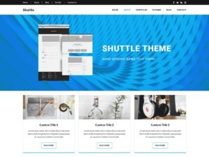 Shuttle X business design WordPress Theme