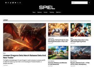 Spiel game magazine WordPress Theme