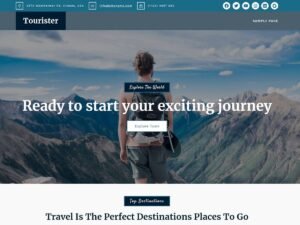 Tourister travel editing WordPress Theme