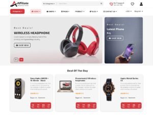 Affiliate Marketing Business user design WordPress Theme