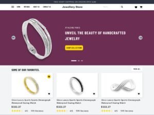 Antique Jewelry pieces collections WordPress Theme