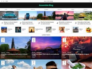 Assemble Blog bloggers design WordPress Theme