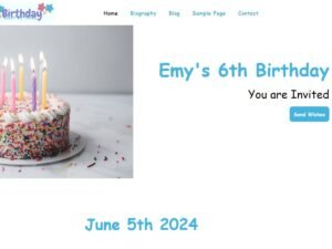 Birthday Blast event one WordPress Theme