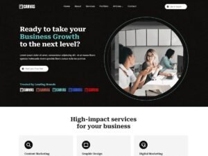 BizCanvas design website WordPress Theme